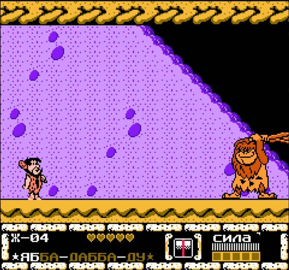 Flintstones, The - The Surprise at Dinosaur - геймплей игры Dendy\NES